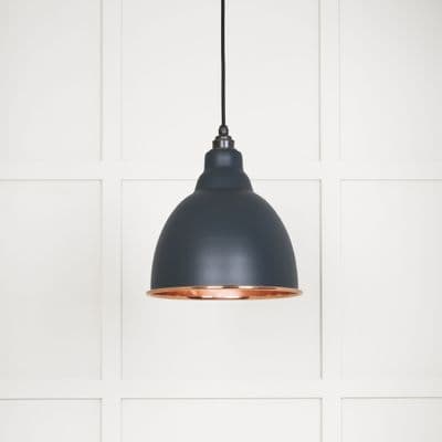 From The Anvil 49500SSO Smooth Copper Brindley Pendant in Soot