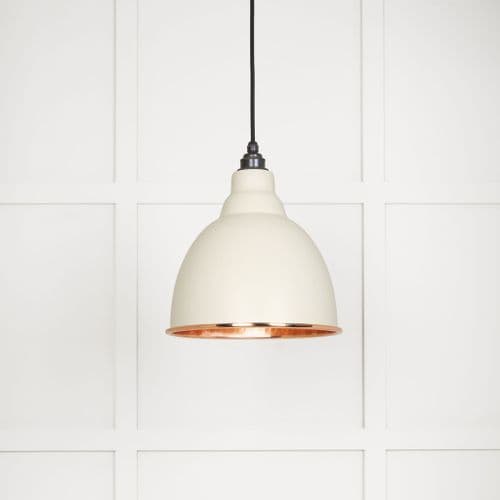 From The Anvil 49500TE Hammered Copper Brindley Pendant in Teasel
