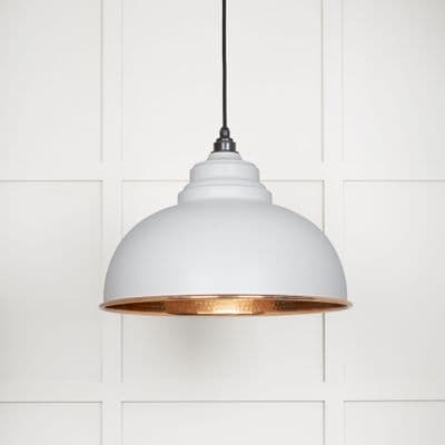 From The Anvil 49501F Hammered Copper Harborne Pendant in Flock