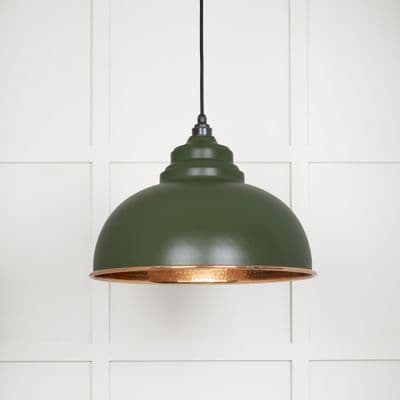 From The Anvil 49501H Hammered Copper Harborne Pendant in Heath