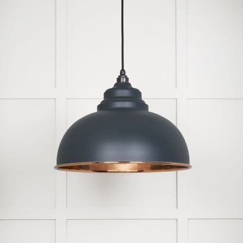 From The Anvil 49501SSO Smooth Copper Harborne Pendant in Soot