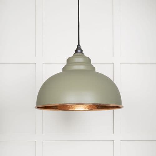 From The Anvil 49501TU Hammered Copper Harborne Pendant in Tump