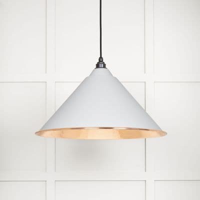 From The Anvil 49503F Hammered Copper Hockley Pendant in Flock