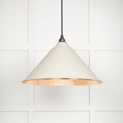 From The Anvil 49503TE Hammered Copper Hockley Pendant in Teasel