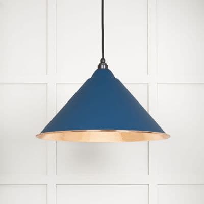 From The Anvil 49503U Hammered Copper Hockley Pendant in Upstream