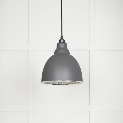 From The Anvil 49504BL Smooth Nickel Brindley Pendant in Bluff