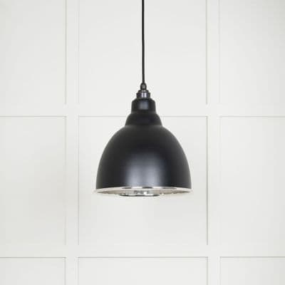 From The Anvil 49504EB Smooth Nickel Brindley Pendant in Elan Black