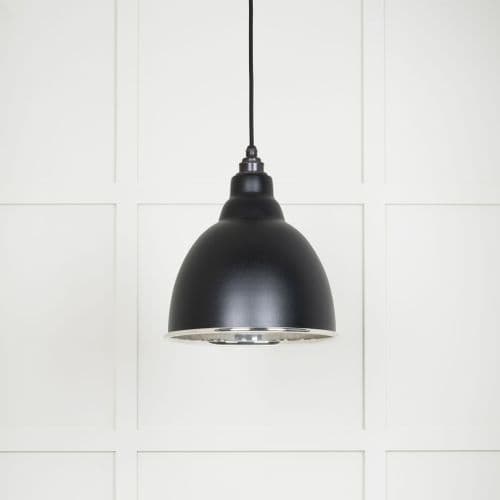 From The Anvil 49504EB Smooth Nickel Brindley Pendant in Elan Black
