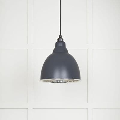 From The Anvil 49504SL Smooth Nickel Brindley Pendant in Slate