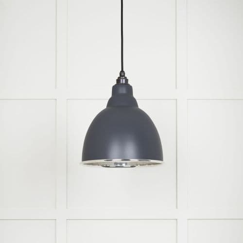 From The Anvil 49504SL Smooth Nickel Brindley Pendant in Slate