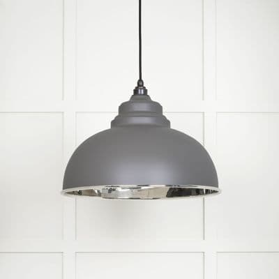 From The Anvil 49505BL Smooth Nickel Harborne Pendant in Bluff