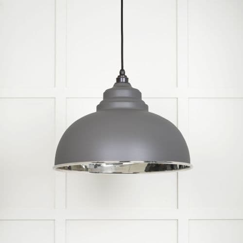 From The Anvil 49505BL Smooth Nickel Harborne Pendant in Bluff