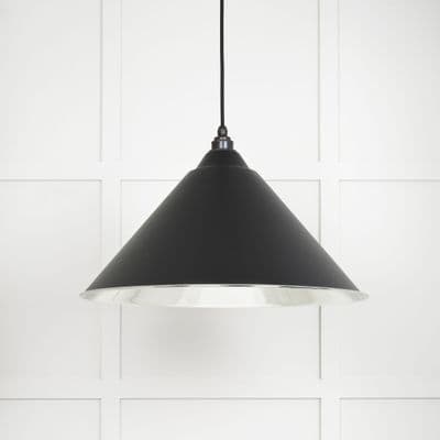 From The Anvil 49506EB Smooth Nickel Hockley Pendant in Elan Black