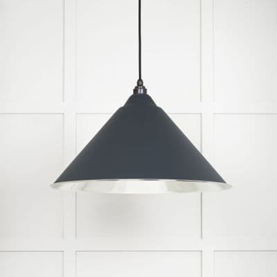 From The Anvil 49506SO Smooth Nickel Hockley Pendant in Soot