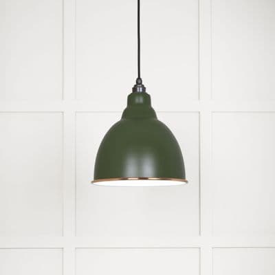 From The Anvil 49507H White Gloss Brindley Pendant in Heath