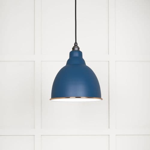 From The Anvil 49507U White Gloss Brindley Pendant in Upstream