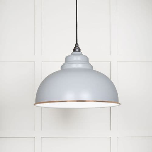 From The Anvil 49508BI White Gloss Harborne Pendant in Birch