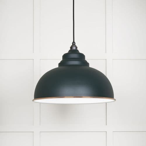 From The Anvil 49508DU White Gloss Harborne Pendant in Dusk
