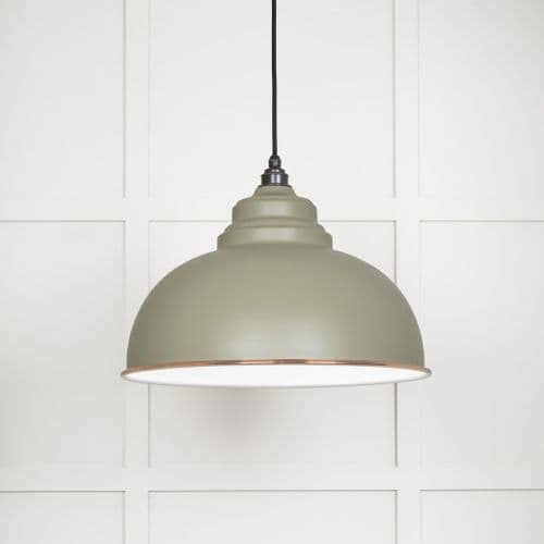 From The Anvil 49508TU White Gloss Harborne Pendant in Tump