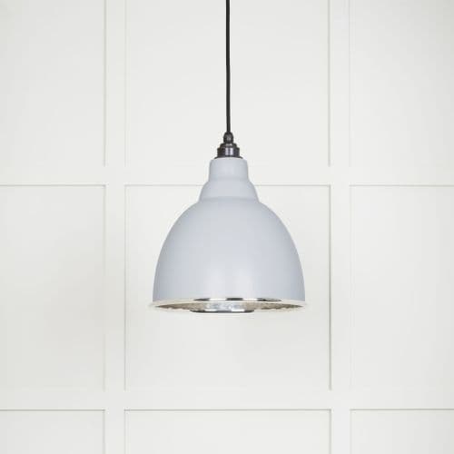From The Anvil 49511BI Hammered Nickel Brindley Pendant in Birch
