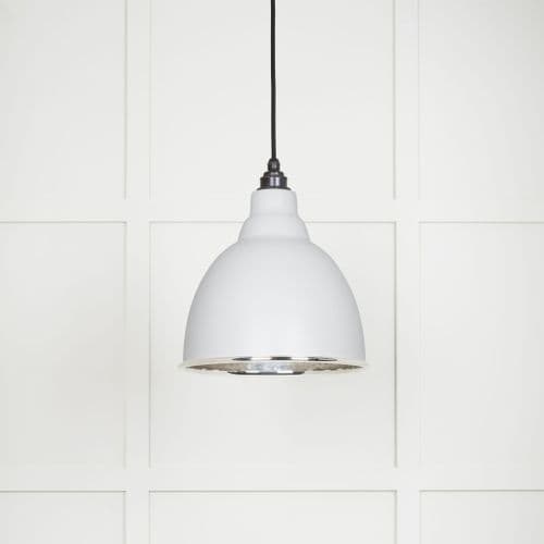 From The Anvil 49511F Hammered Nickel Brindley Pendant in Flock