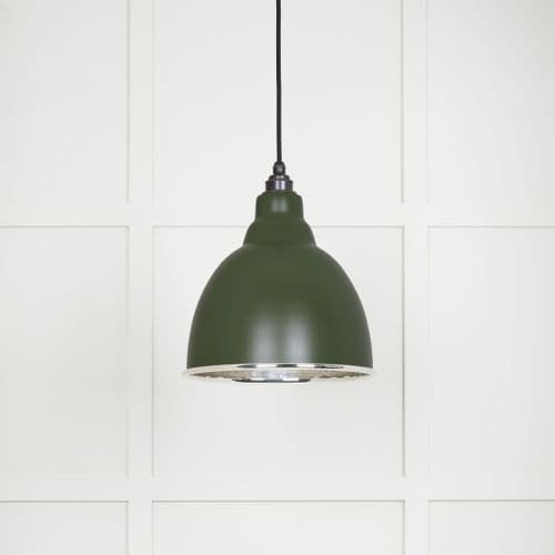 From The Anvil 49511H Hammered Nickel Brindley Pendant in Heath