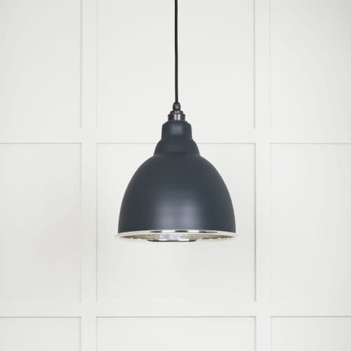 From The Anvil 49511SO Hammered Nickel Brindley Pendant in Soot