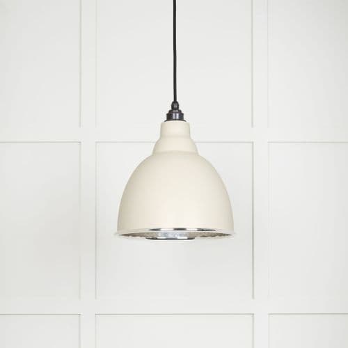From The Anvil 49511TE Hammered Nickel Brindley Pendant in Teasel