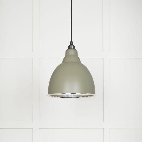 From The Anvil 49511TU Hammered Nickel Brindley Pendant in Tump