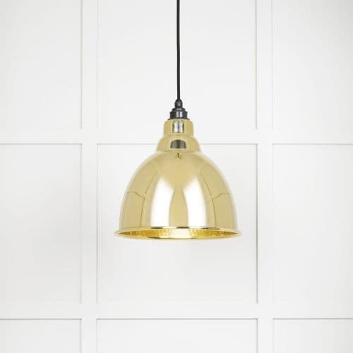 From The Anvil 49517 Hammered Brass Brindley Pendant