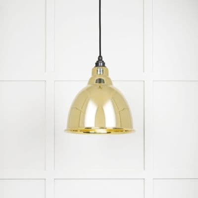 From The Anvil 49518 Smooth Brass Brindley Pendant