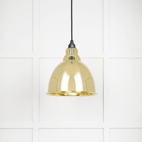 From The Anvil 49518 Smooth Brass Brindley Pendant