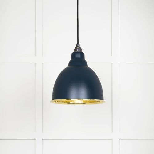 From The Anvil 49518DU Smooth Brass Brindley Pendant in Dusk