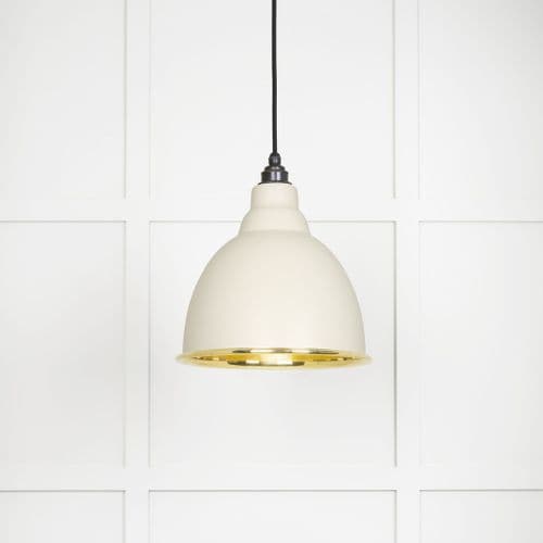 From The Anvil 49518TE Smooth Brass Brindley Pendant in Teasel