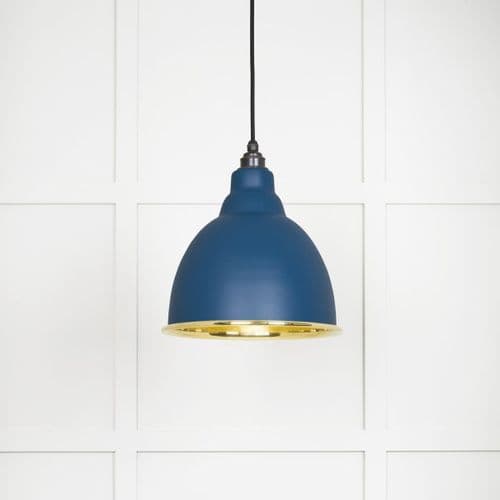 From The Anvil 49518U Smooth Brass Brindley Pendant in Upstream