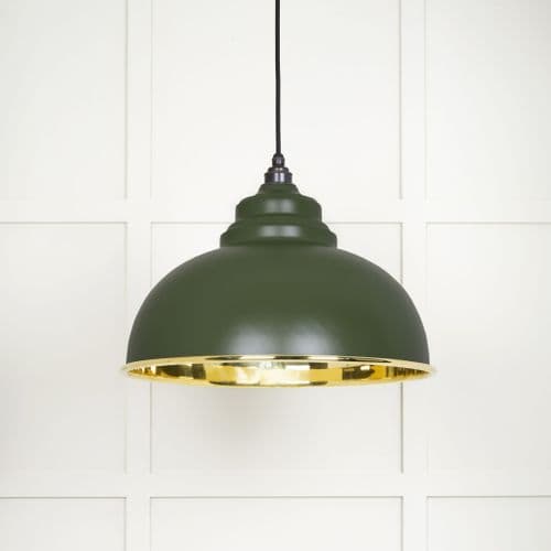 From The Anvil 49522H Smooth Brass Harborne Pendant in Heath
