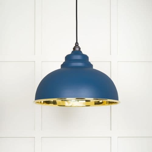 From The Anvil 49522U Smooth Brass Harborne Pendant in Upstream