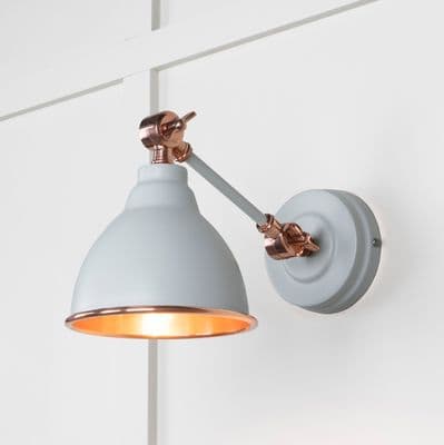 From The Anvil 49714SBI Smooth Copper Brindley Wall Light in Birch