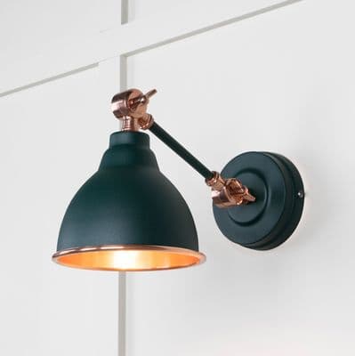 From The Anvil 49714SDI Smooth Copper Brindley Wall Light in Dingle
