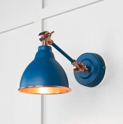 From The Anvil 49714SU Smooth Copper Brindley Wall Light in Upstream