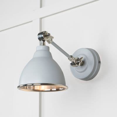 From The Anvil 49715SBI Smooth Nickel Brindley Wall Light in Birch
