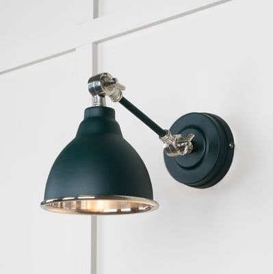 From The Anvil 49715SDI Smooth Nickel Brindley Wall Light in Dingle