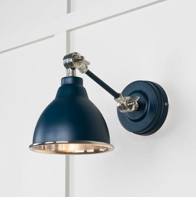 From The Anvil 49715SDU Smooth Nickel Brindley Wall Light in Dusk