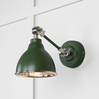 From The Anvil 49715SH Smooth Nickel Brindley Wall Light in Heath