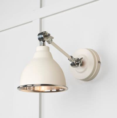 From The Anvil 49715STE Smooth Nickel Brindley Wall Light in Teasel