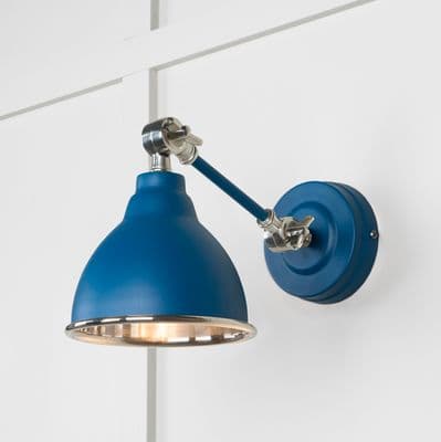 From The Anvil 49715SU Smooth Nickel Brindley Wall Light in Upstream