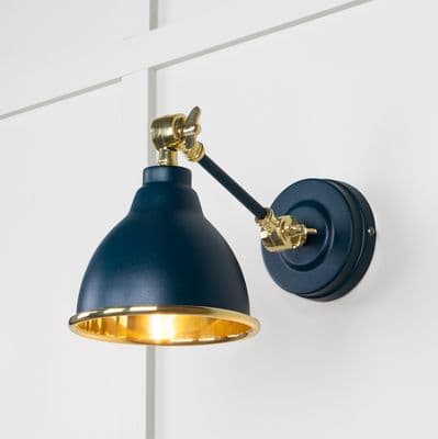 From The Anvil 49716SDU Smooth Brass Brindley Wall Light in Dusk