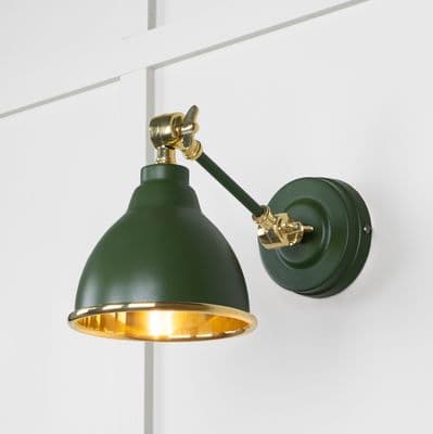 From The Anvil 49716SH Smooth Brass Brindley Wall Light in Heath