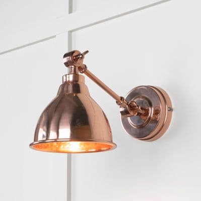 From The Anvil 49717 Hammered Copper Brindley Wall Light