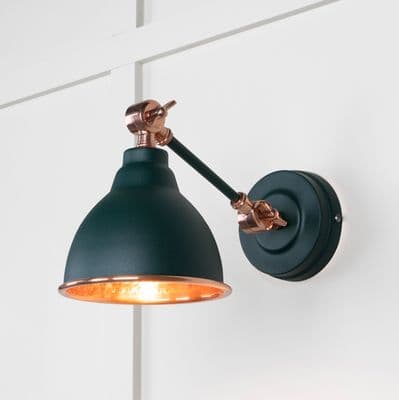 From The Anvil 49717SDI Hammered Copper Brindley Wall Light in Dingle